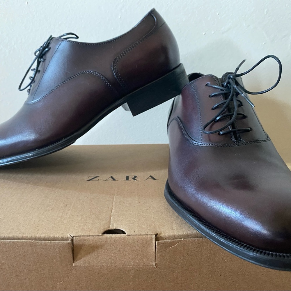 Genuine leather dress shoes
